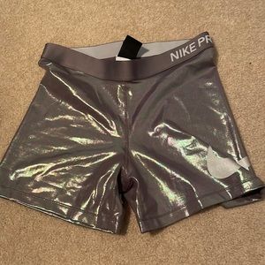 metallic nike pros